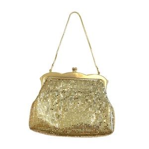 Gold Soft Mesh Vintage Wristlet chain purse